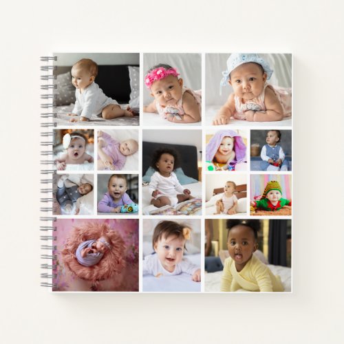 Design Your Own 15 Photo Collage Notebook
