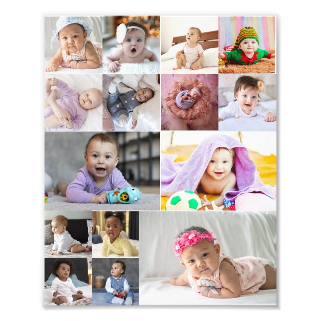 Design Your Own 15 Photo Collage  Print (Front)