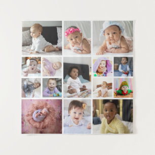 Design Your Own 15 Photo Collage Tapestry