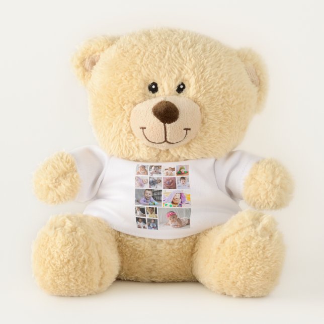 Design Your Own 15 Photo Collage  Teddy Bear (Front)