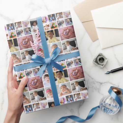 Design Your Own 15 Photo Collage Wrapping Paper
