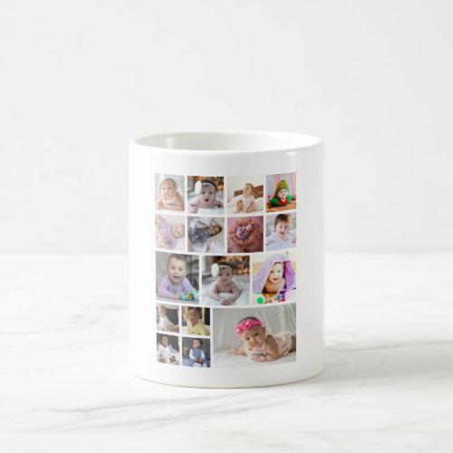 Design Your Own 16 Photo Collage  Coffee Mug