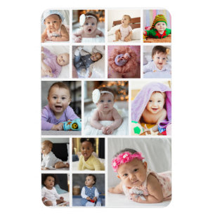 Design Your Own 16 Photo Collage Magnet