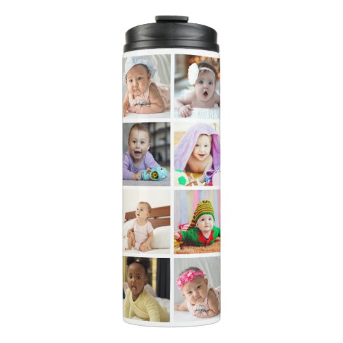 Design Your Own 16 Photo Collage Thermal Tumbler