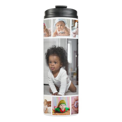 Design Your Own 17 Photo Collage Thermal Tumbler