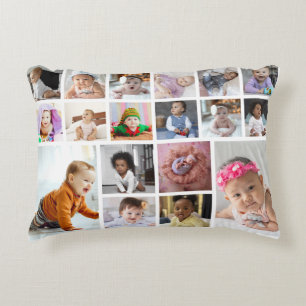 Design Your Own 18 Photo Collage  Accent Pillow