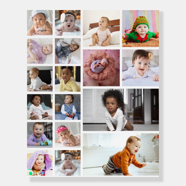 Design Your Own 18 Photo Collage  Foam Board (Front)