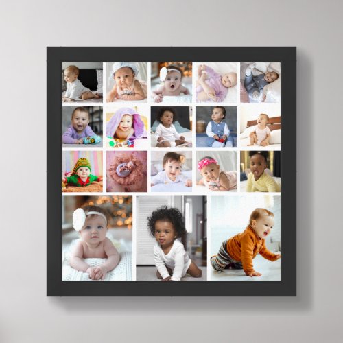 Design Your Own 18 Photo Collage Framed Art