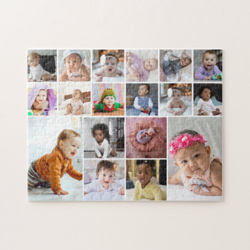 Design Your Own 18 Photo Collage  Jigsaw Puzzle