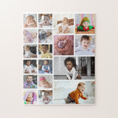 Design Your Own 18 Photo Collage  Jigsaw Puzzle