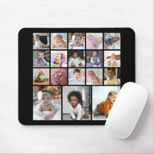 Design Your Own 18 Photo Collage Mouse Pad