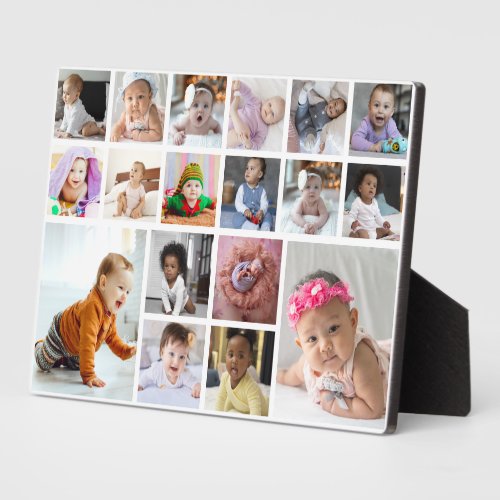 Design Your Own 18 Photo Collage Plaque