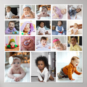 Design Your Own 18 Photo Collage Poster