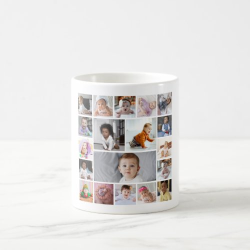 Design Your Own 19 Photo Collage Coffee Mug