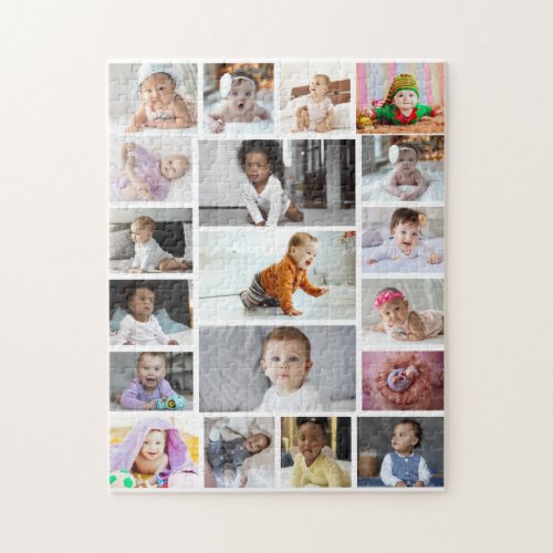 Design Your Own 19 Photo Collage  Jigsaw Puzzle