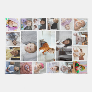 Design Your Own 19 Photo Collage Kitchen Towel