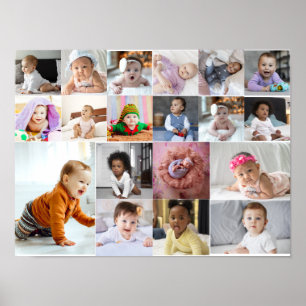 Design Your Own 19 Photo Collage Poster