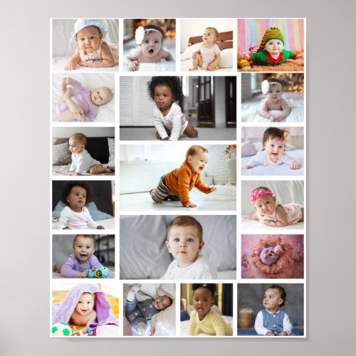Design Your Own 19 Photo Collage  Poster