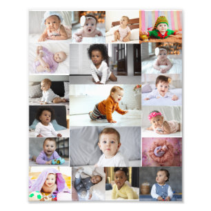 Design Your Own 19 Photo Collage Print