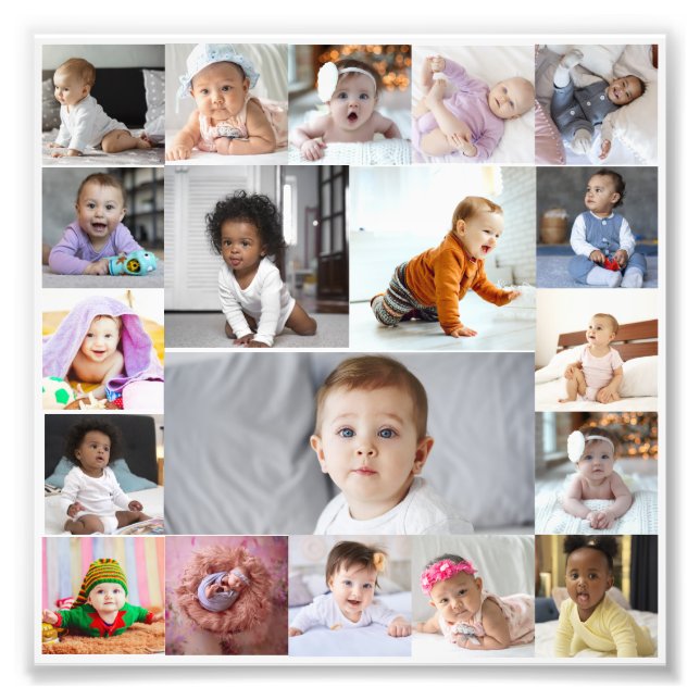 Design Your Own 19 Photo Collage Print (Front)