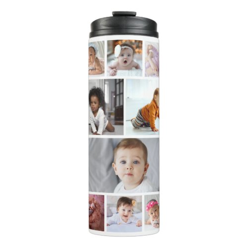 Design Your Own 19 Photo Collage Thermal Tumbler