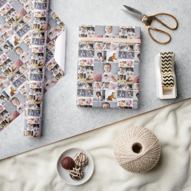 Design Your Own 19 Photo Collage Wrapping Paper (Crafts)