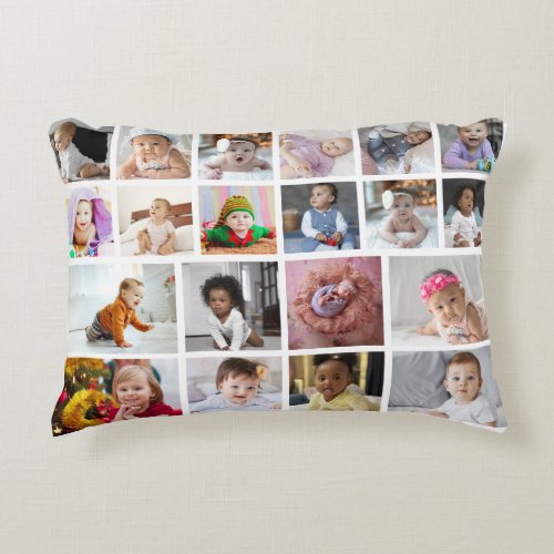 Design Your Own 20 Photo Collage  Accent Pillow