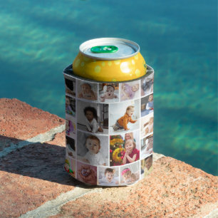 Design Your Own 20 Photo Collage Can Cooler