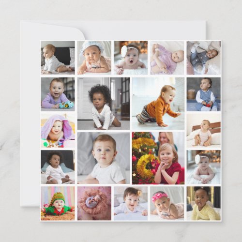 Design Your Own 20 Photo Collage Card
