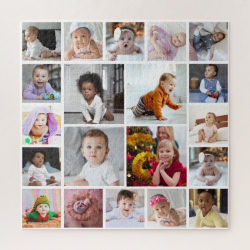 Design Your Own 20 Photo Collage Jigsaw Puzzle