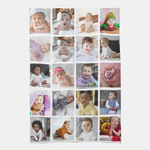 Design Your Own 20 Photo Collage  Kitchen Towel