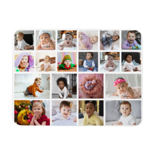 Design Your Own 20 Photo Collage Magnet