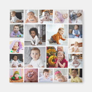 Design Your Own 20 Photo Collage Magnet
