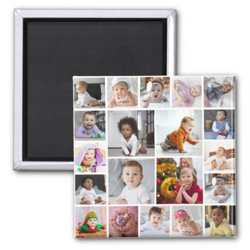 Design Your Own 20 Photo Collage Magnet