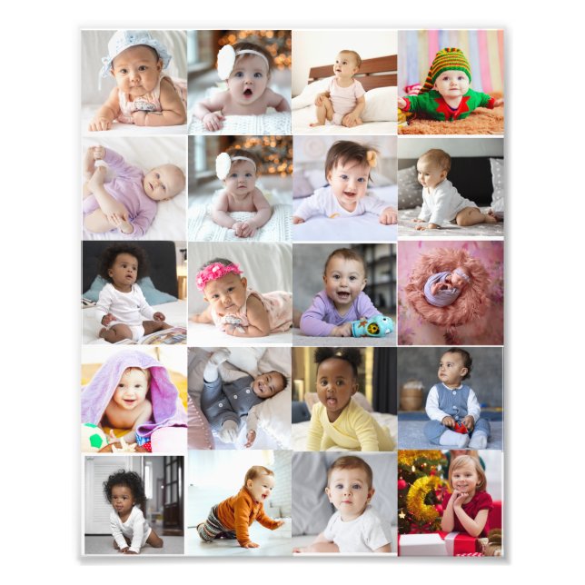 Design Your Own 20 Photo Collage  Print (Front)