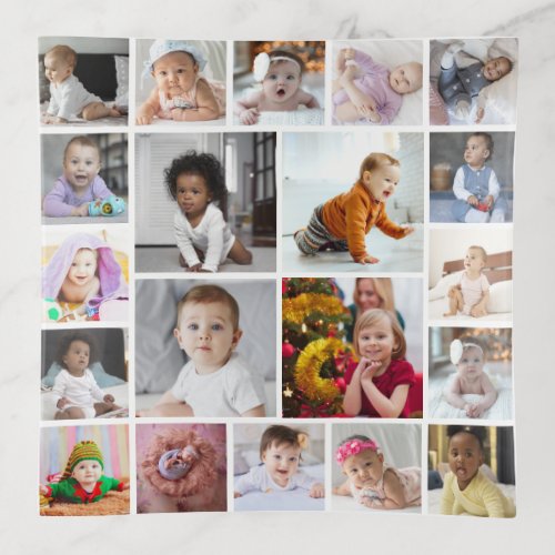 Design Your Own 20 Photo Collage Trinket Tray