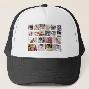 Design Your Own 20 Photo Collage  Trucker Hat