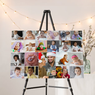 Design Your Own 21 Photo Collage Foam Board