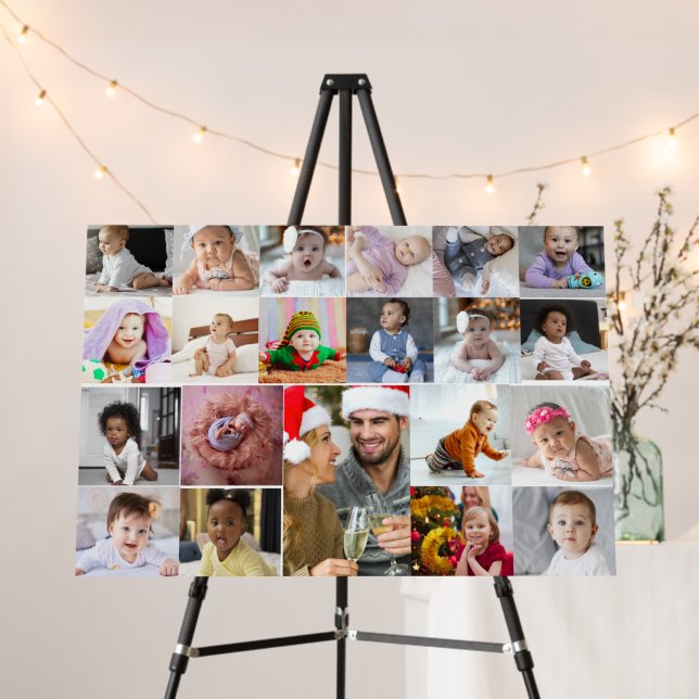 Design Your Own 21 Photo Collage Foam Board (In Situ (Stand))