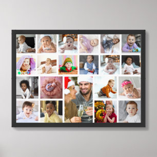 Design Your Own 21 Photo Collage Framed Art