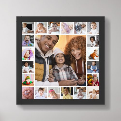 Design Your Own 21 Photo Collage Framed Art