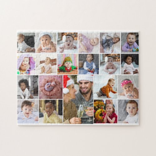 Design Your Own 21 Photo Collage Jigsaw Puzzle