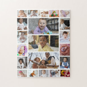 Design Your Own 21 Photo Collage Jigsaw Puzzle