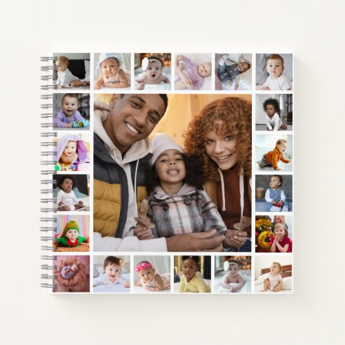 Design Your Own 21 Photo Collage Notebook