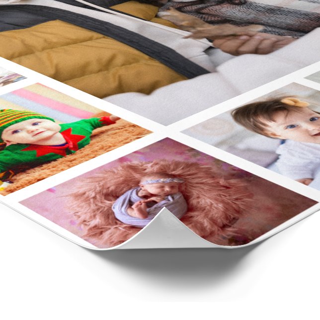 Design Your Own 21 Photo Collage Poster