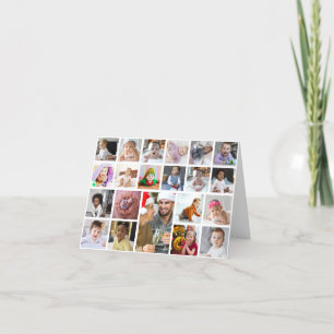 Design Your Own 21 Photo Collage Thank You Card