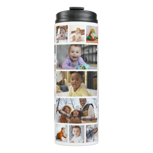 Design Your Own 21 Photo Collage Thermal Tumbler