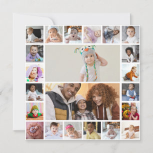 Design Your Own 22 Photo Collage Card