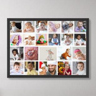 Design Your Own 22 Photo Collage Framed Art