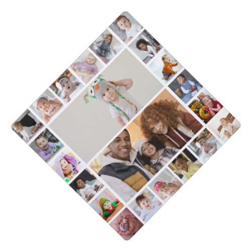 Design Your Own 22 Photo Collage Graduation Cap Topper